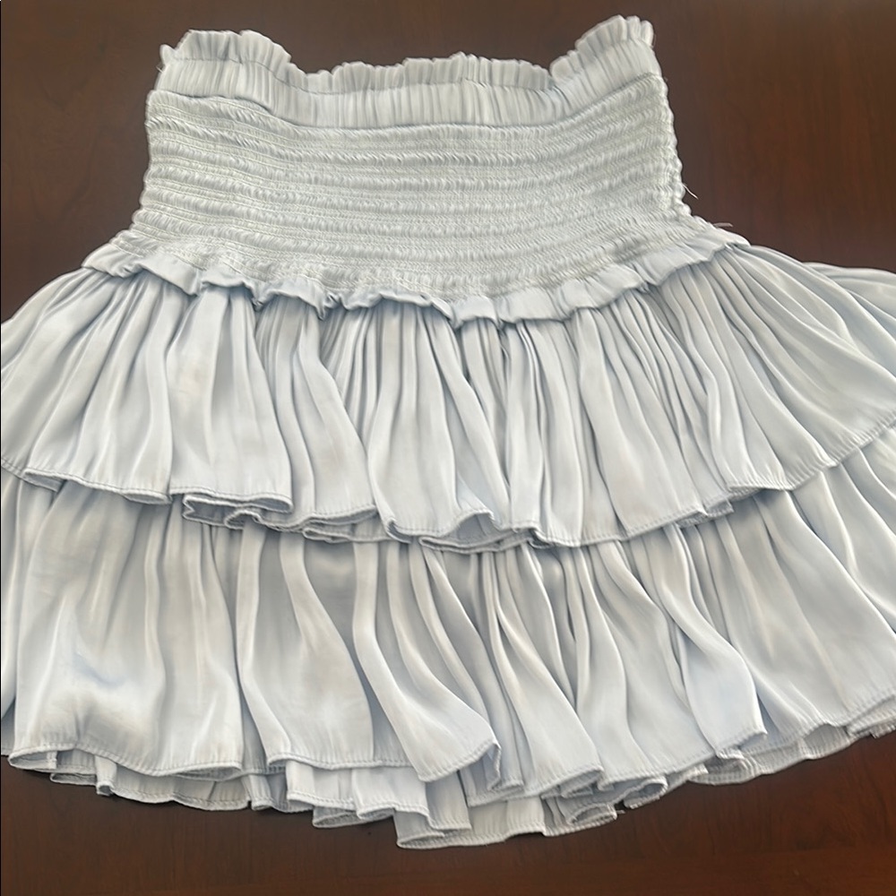 Elegant White Tiered Skirt